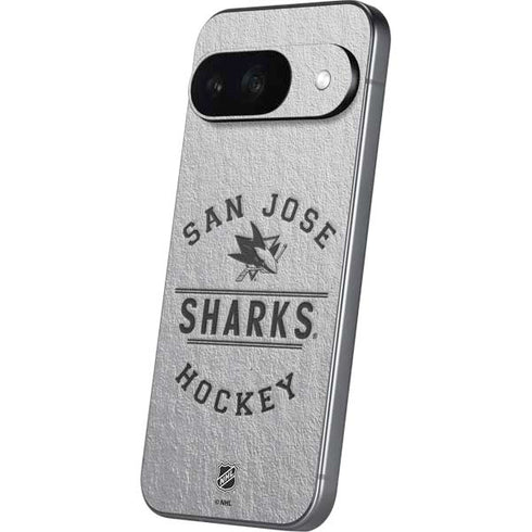 NHL San Jose Sharks Black Text Google Pixel 9 Skin